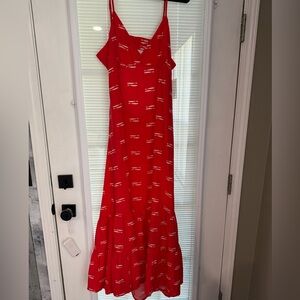 a new day Red Patterned Maxi Dress